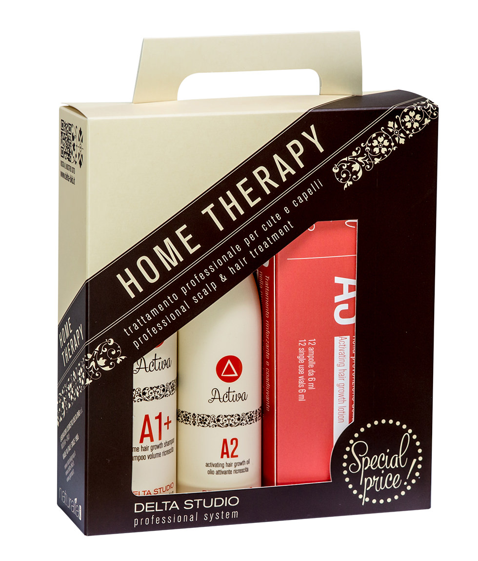 Delta BKB Activa Нome Therapy A1 A2 A3 набор домашний уход от выпадения волос Delta BKB Activa Нome Therapy A1 A2 A3 набор домашний уход от выпадения волос