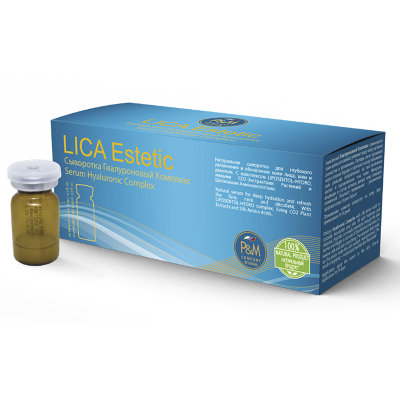 Гиалуроновая кислота в ампулах для увлажнения лица Lica Estetic 