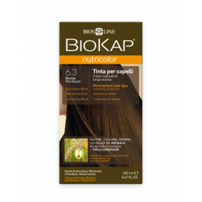 Тон 6.3 темно-золотистый блондин Краска для волос Nutricolor Biokap