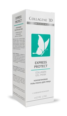 Коллагеновая гель-маска для кожи с куперозом Medical Collagen 3D Express Protect 