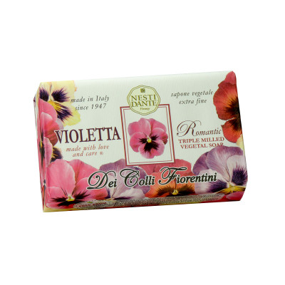 Фиалка натуральное цветочное мыло Nesti Dante Dei Colli Fiorentini Violetta
