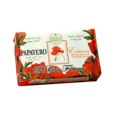 Мак натуральное цветочное мыло Nesti Dante Dei Colli Fiorentini Papavero