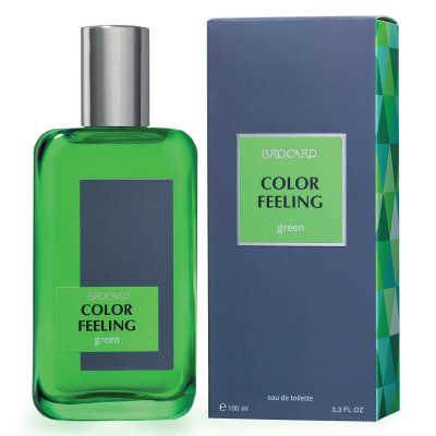 Green мужская туалетная вода Color Feeling Brocard