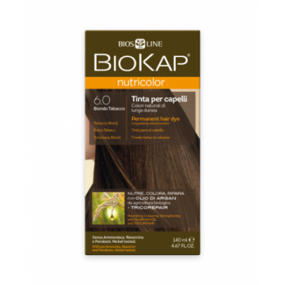 Тон 6.0 краска для волос цвет табачный Biokap Nutricolor