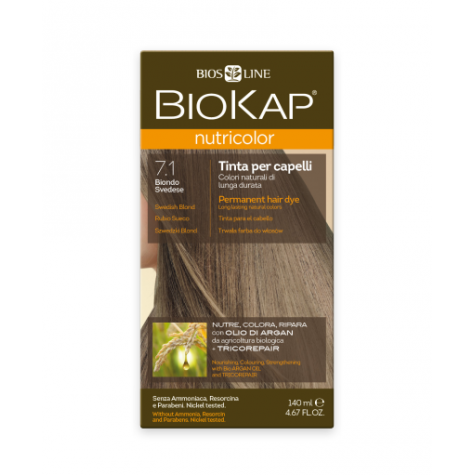 Тон 7.1 краска для волос шведский блондин Biokap Nutricolor