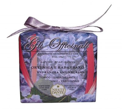 Nesti Dante Gli Officinale Ortensia e Rabarbaro мыло Гортензия и Ревень