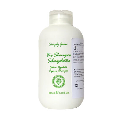 Seboregolatore Органический шампунь для волос склонных к жирности Simply Green