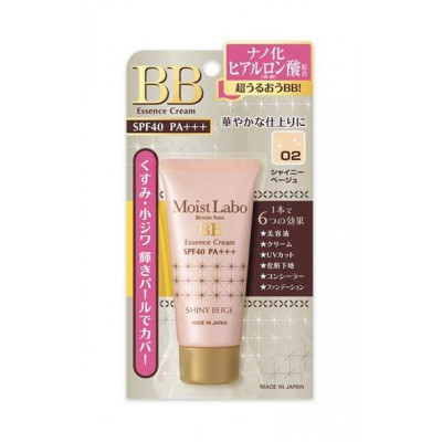 Сияющий бежевый тон 02 BB крем SPF40 Meishoku Moist Labo BB