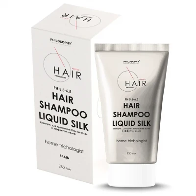 Шампунь Liquid Silk для окрашеных и поврежденных волос Hair Philosophy