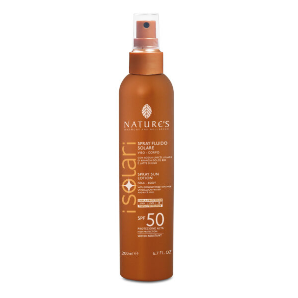 SPF50 Водостойкий солнцезащитный спрей для лица и тела Nature's