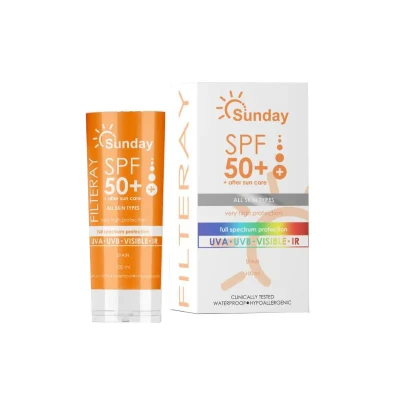 SPF50 плюс пантенол Солнцезащитный крем для лица и тела Sunday Filteray